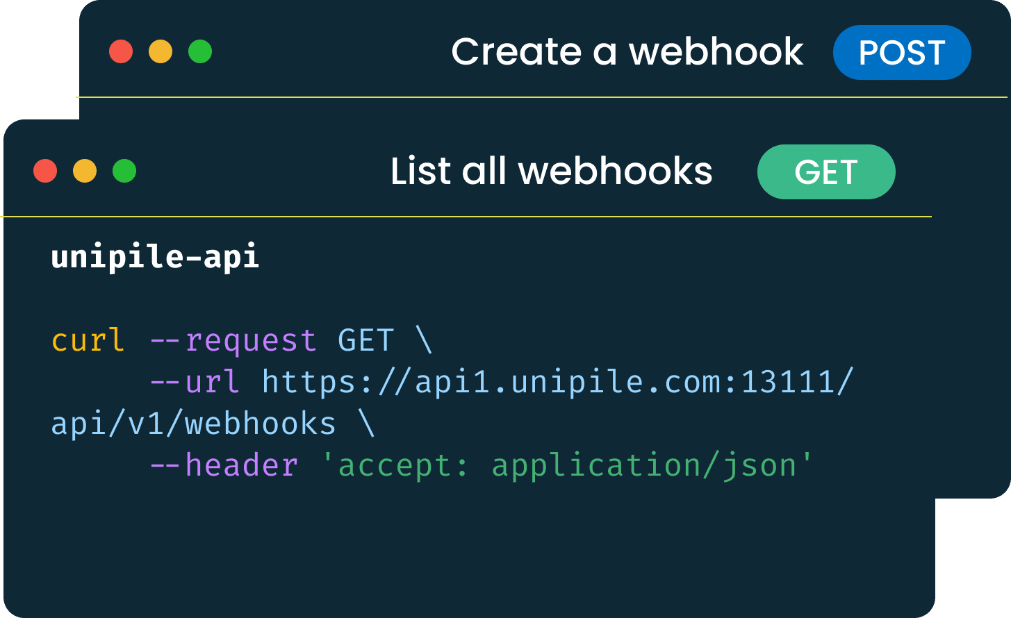 create and list webhook (1)