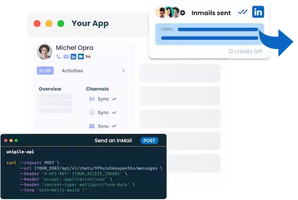 Enviar Inmail linkedin api