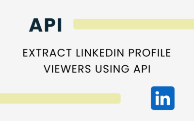 LinkedIn profiel kijkers uitpakken met API