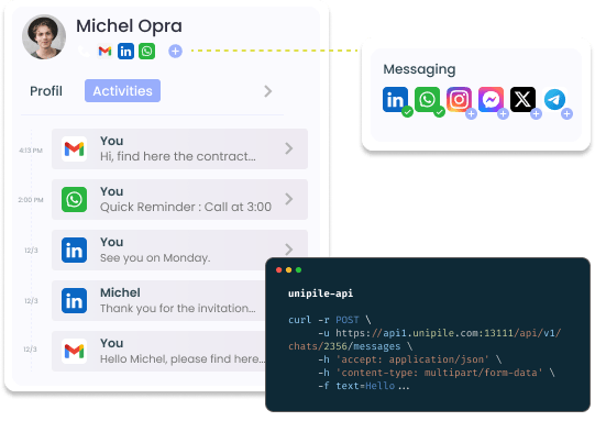 Inmail linkedin api gönder