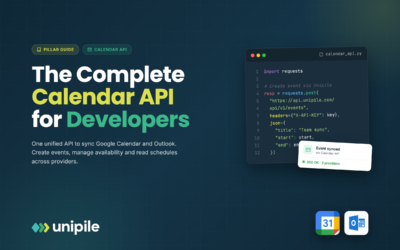 The Complete Developer’s Guide to Calendar API Integration