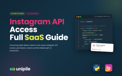Acceso a la API de Instagram: Una guía completa para editores de SaaS por Unipile