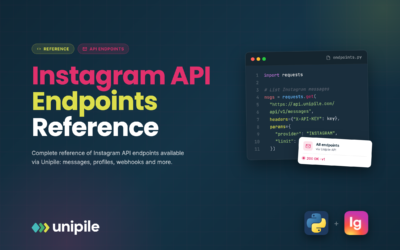 Puntos finales de la API de Instagram disponibles con Unipile