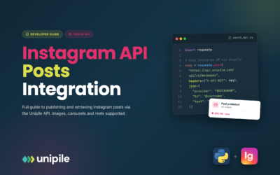 Instagram API Posts: Guía completa de integración para desarrolladores que utilizan Unipile