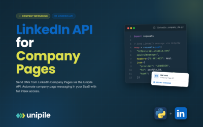 LinkedIn DM per le pagine aziendali con API di messaggistica