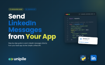 Comment envoyer un message à l'API LinkedIn à partir d'une application