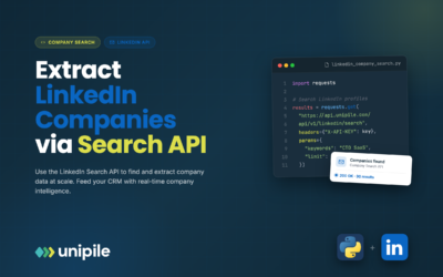 Uso de la API de LinkedIn para extraer empresas de búsqueda