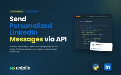 soluciones automatizadas enviar mensajes personalizados linkedin a través de api