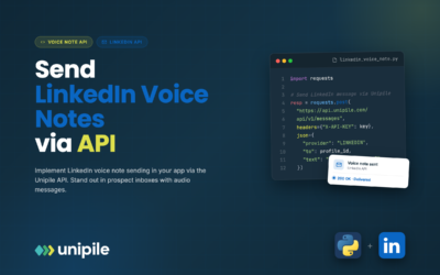 Implementa la API de LinkedIn Send Voice Note en tu aplicación