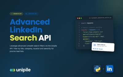 Ventajas de la API de búsqueda avanzada de LinkedIn para editores