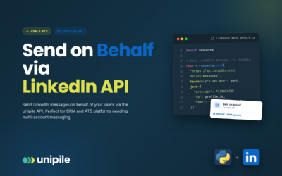 Send Message on Behalf API de LinkedIn para la integración de CRM y ATS