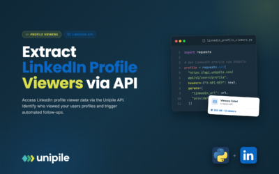 Extraer visitantes del perfil de LinkedIn mediante API