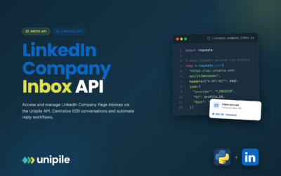 Impulsa la comunicación empresarial con la API LinkedIn Company Inbox
