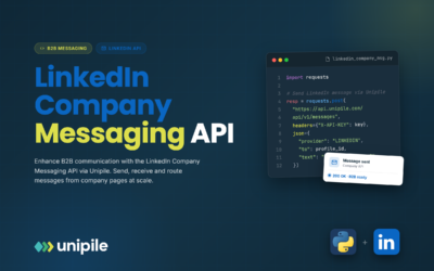 Mejora la comunicación B2B con la API de mensajería de empresa de LinkedIn