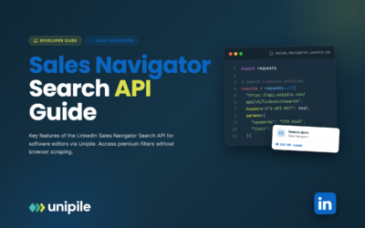 Sales Navigator Search API: Wichtige Funktionen, die Redakteure kennen müssen