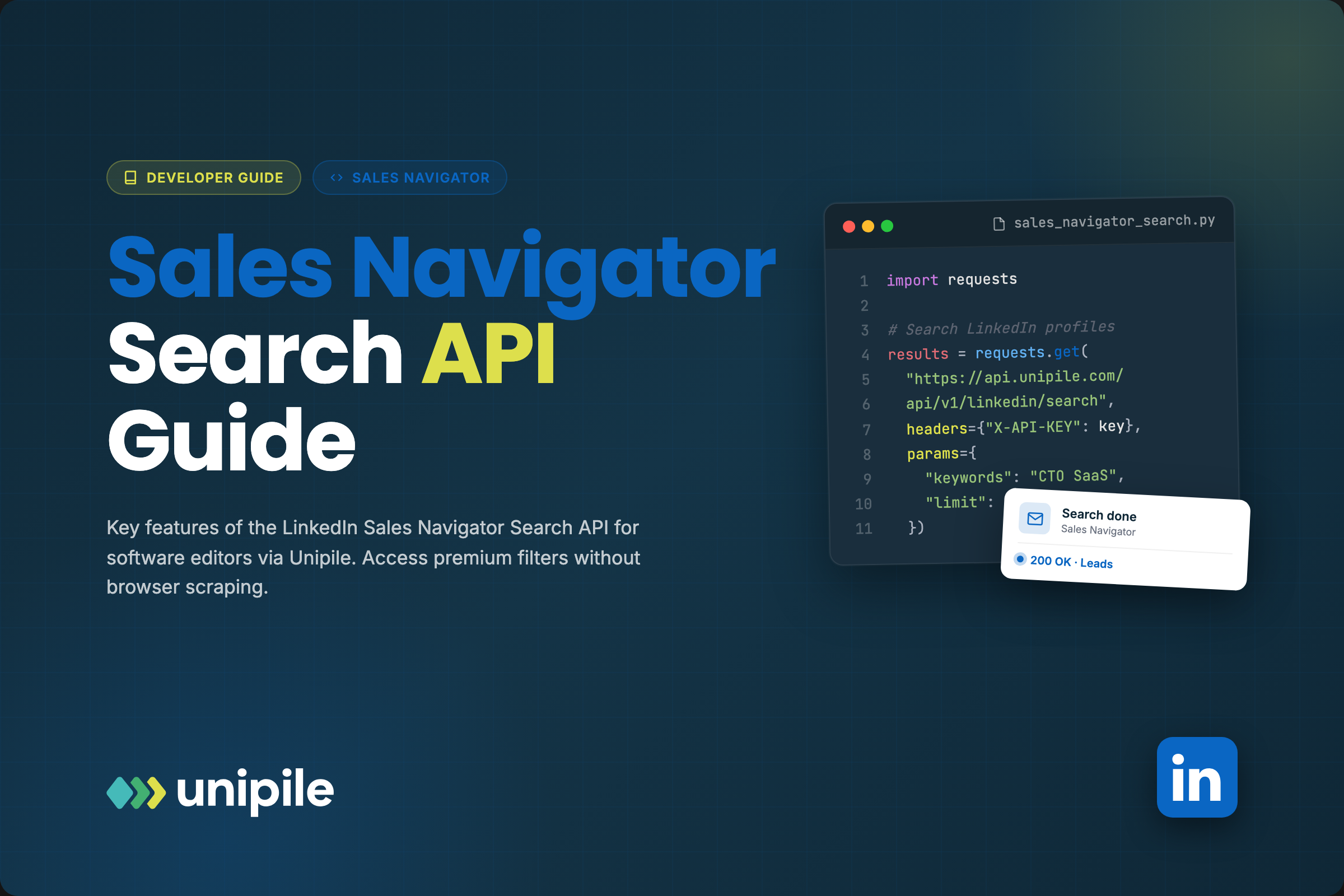 Sarich Api LinkedIn Get Profile API: How to Retrieve Full Profile Data - Unipile