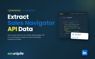 Come posso estrarre i dati da Sales Navigator API per il mio software?