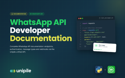Documentación de la API de WhatsApp: Integra la mensajería fácilmente con Unipile