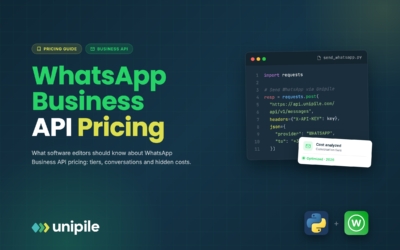 Precios de la API de WhatsApp Business: Lo que los editores de software deben saber