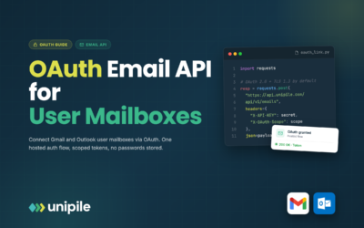 OAuth Email API: Authenticate User Mailboxes the Right Way (2026)