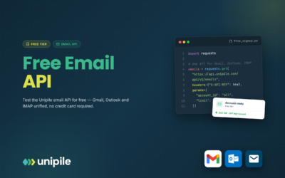 API de correo electrónico gratuita: Lee y envía desde las bandejas de entrada de los usuarios (Gmail, Outlook, IMAP) en 2026