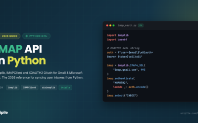 IMAP API in Python: imaplib, IMAPClient, XOAUTH2 OAuth Gids (2026)