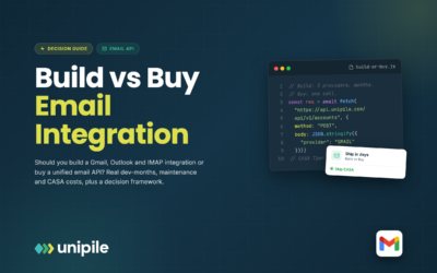 Build vs Buy: Email Integration for SaaS (2026 Decision Guide)