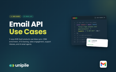 Email API Use Cases: 5 Ways B2B SaaS Products Use Inbox Sync (2026)
