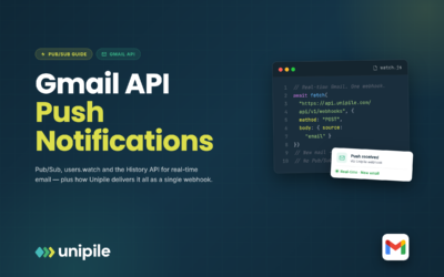 Notifications push de l'API Gmail : Guide complet sur Pub/Sub, Watch et History (2026)